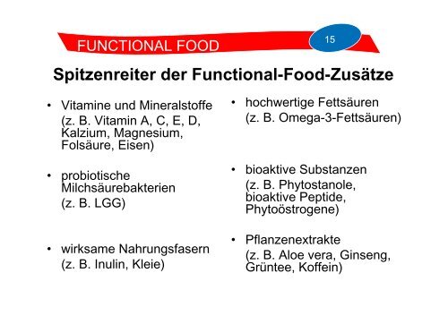 03 Functional Food - Wirtschaft Arbeit Haushalt