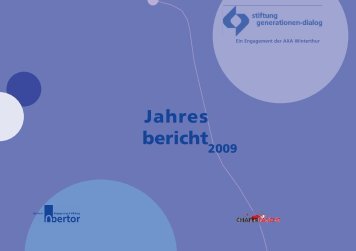 Jahresbericht 2007 - Stiftung Generationen-Dialog