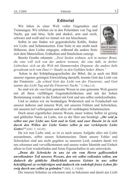 GL 3/2009 - der Lorber-Gesellschaft eV