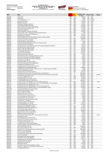 M09-RS Lorencic PriceList 02-2012 per 03-2012 1 EUR = 120 RSD ...