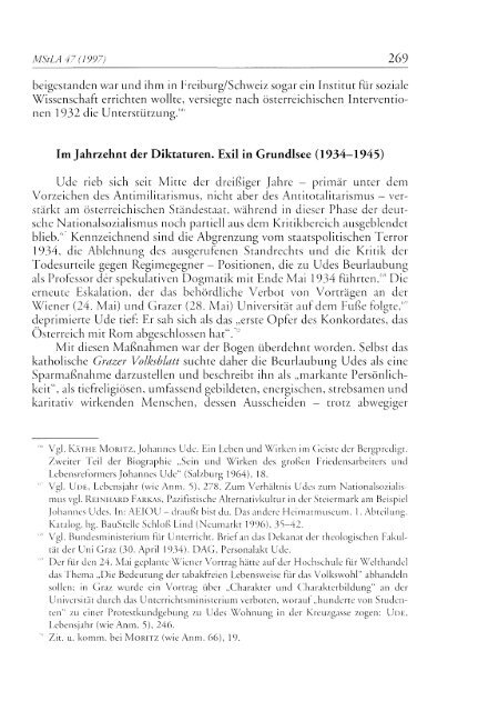 Johannes Ude und die Amtskirche - Steiermärkisches Landesarchiv ...