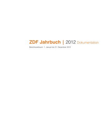 ZDF-Programm - ZDF Jahrbuch 2012