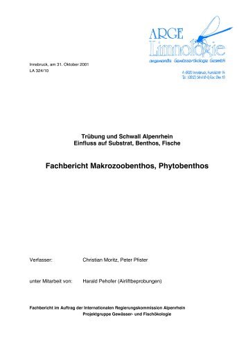 Fachbericht Makrozoobenthos, Phytobenthos