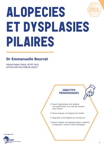 Dr Emmanuelle Bourrat - DIU Dermatologie Pédiatrique