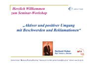 „Aktiver und positiver Umgang mit Beschwerden und ... - Reiner Klee