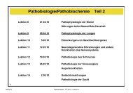Pathobiologie/Pathobiochemie Teil 2 - Alex Eberle