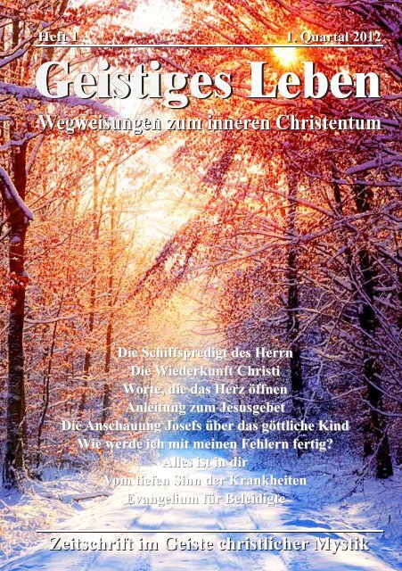 GL 1/2012 - der Lorber-Gesellschaft eV