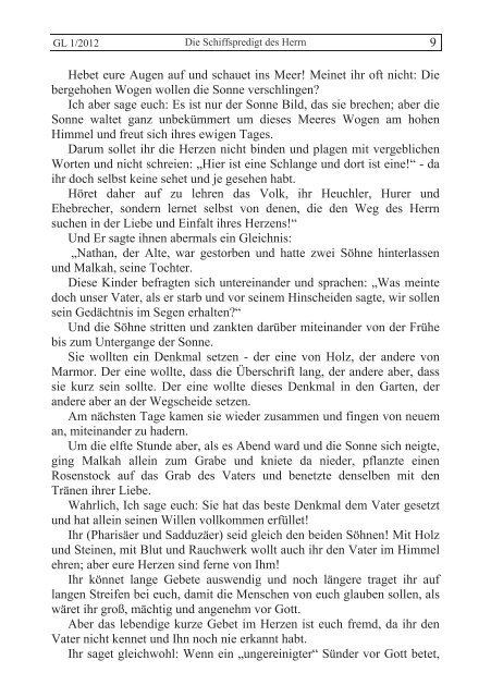 GL 1/2012 - der Lorber-Gesellschaft eV