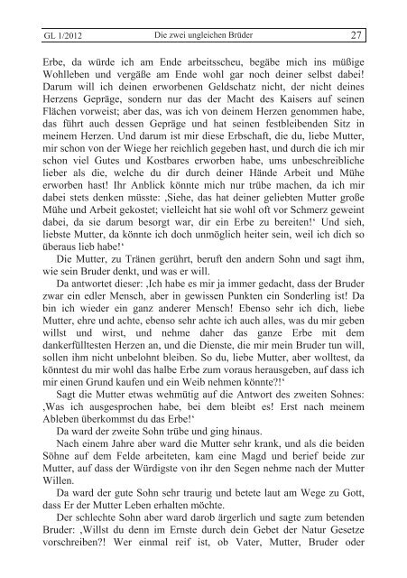 GL 1/2012 - der Lorber-Gesellschaft eV