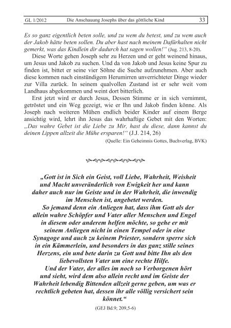 GL 1/2012 - der Lorber-Gesellschaft eV