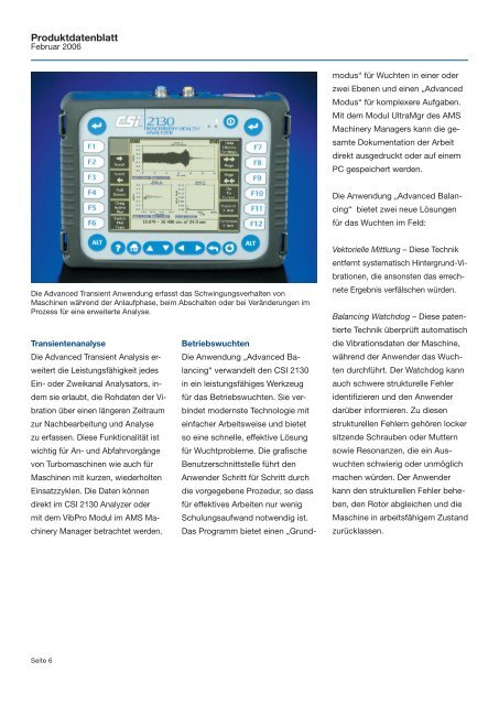 CSI 2130 Machinery Health Analyzer - I-care