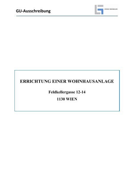 Gu Ausschreibung Errichtung Einer Wohnhausanlage
