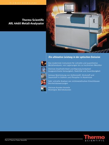 Thermo Scientific ARL 4460 Metall-Analysator