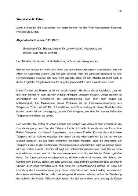 1 Thüringer Landtag 4. Wahlperiode 112. Sitzung Donnerstag, den ...