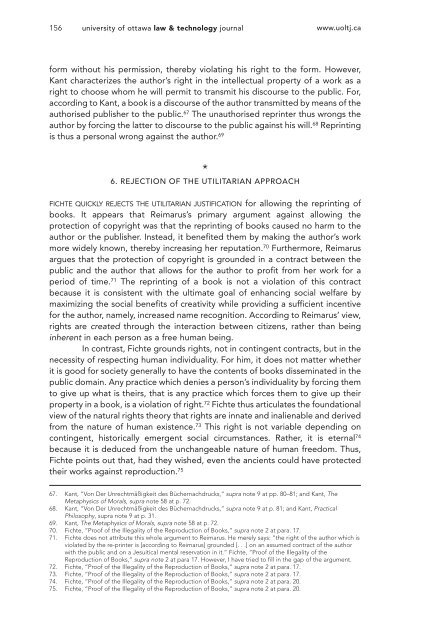 Commentary on Fichte's “The Illegality of the Unauthorised ... - uoltj