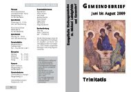 Trinitatis rinitatis - Evangelischer Kirchenkreis Zossen-Fläming