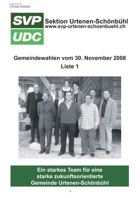 Gemeindewahlen 2008 - Einwohnergemeinde Moosseedorf