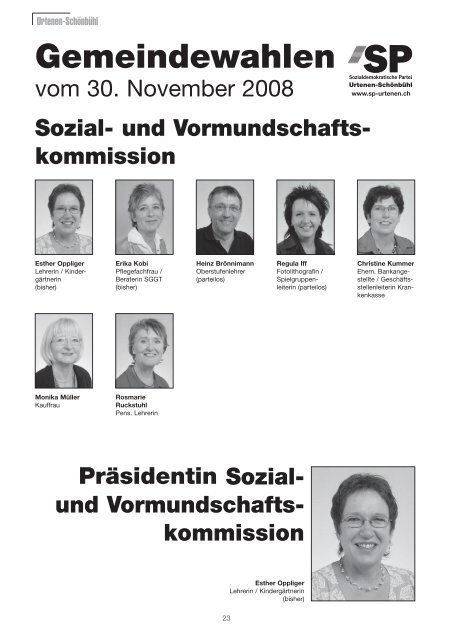 Gemeindewahlen 2008 - Einwohnergemeinde Moosseedorf