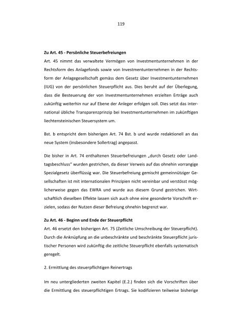 vernehmlassungsbericht der regierung betreffend die totalrevision