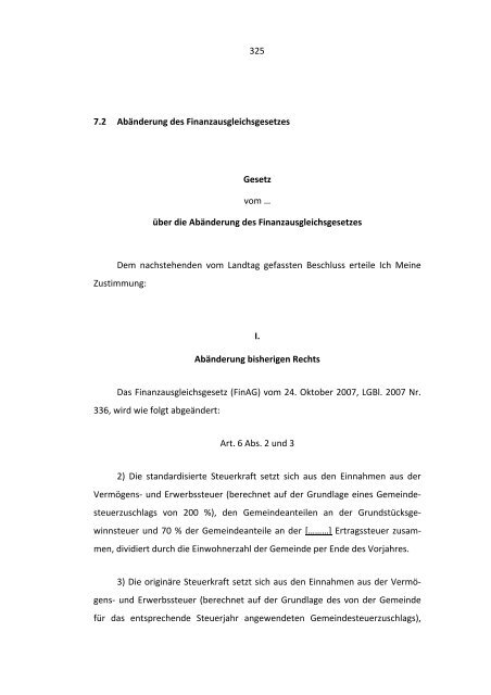 vernehmlassungsbericht der regierung betreffend die totalrevision