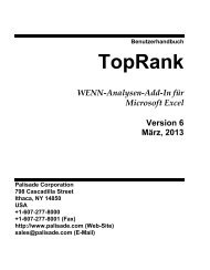 TopRank-Funktionen - Palisade Corporation