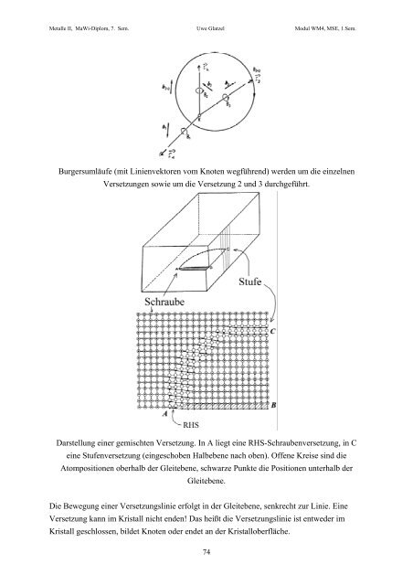 Metalle II, Teil c - Lehrstuhl Metallische Werkstoffe, Universität ...