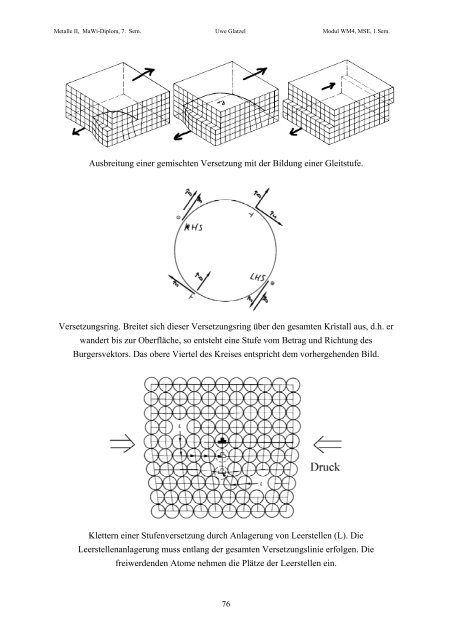 Metalle II, Teil c - Lehrstuhl Metallische Werkstoffe, Universität ...