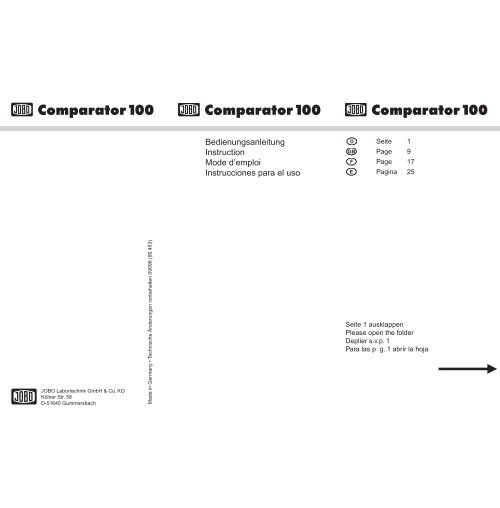 Comparator100 Comparator100 Comparator100 - Jobo