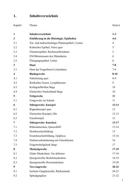 Einführung in die Histologie, Epithelien - Zentrum Anatomie ...