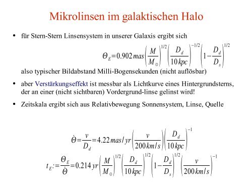 Gravitationslinsen, Gamma Ray Burster, Exoplaneten