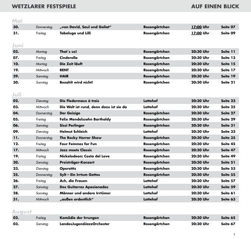 Libretto 2013 Innenseiten - Wetzlarer Festspiele