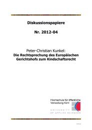 Diskussionspapiere Nr. 2012-04 Peter-Christian ... - Hochschule Kehl