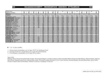 Horaires des bus 2013-2014 (25.06.2013) - Weiswampach