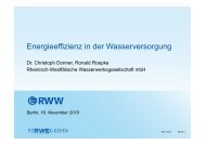 Energieeffizienz in der Wasserversorgung Vortrag RWW - e qua ...