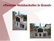 Ramster Holzbackofen le Grand« - Grillsportverein