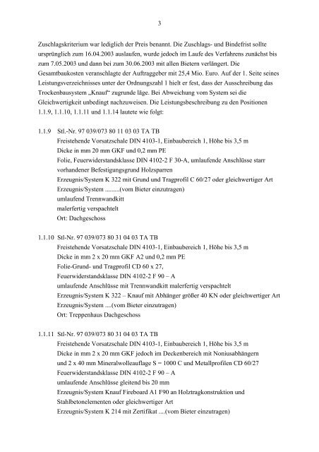 1/SVK/046-03 Leitsätze - Oeffentliche Auftraege