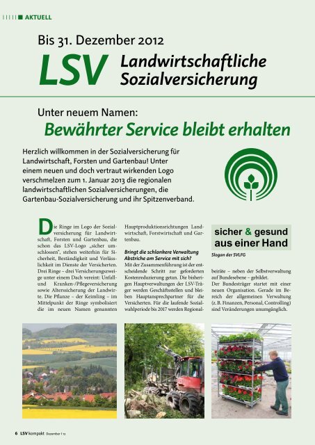 LSV kompakt Dezember 2012 - Sozialversicherung für ...