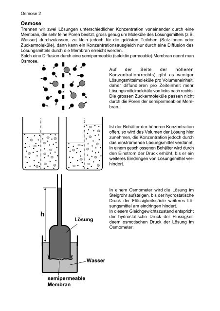 Diffusion und Osmose