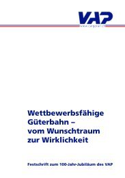 Festschrift zum 100-Jahr-Jubiläum des VAP - ERFA