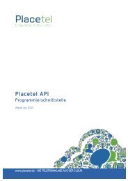 Placetel API
