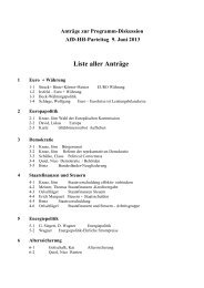 Antragsbuch zum Parteitag - Alternative für Deutschland - Hamburg