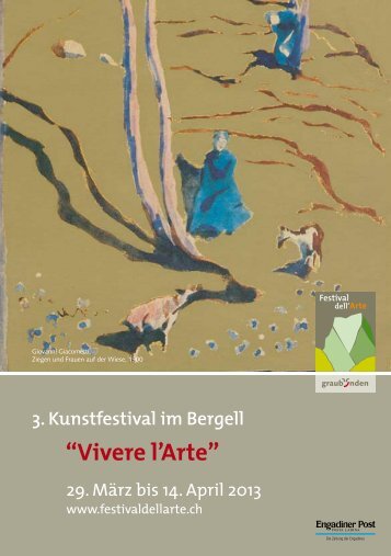 3. Kunstfestival im Bergell “Vivere l'Arte”