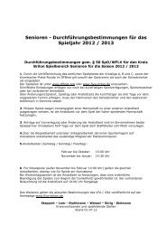 Durchführungsbestimmungen 2012 / 2013 für ... - Sportkreis Brilon