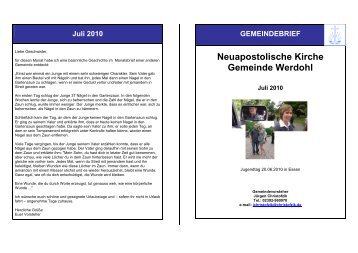 Juli 2010 - NAK Werdohl