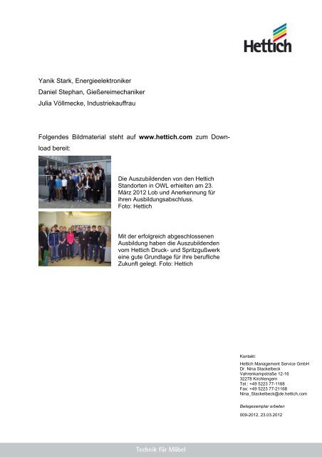 Artikel als PDF - Hettich