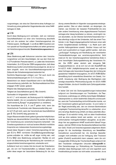 Anwaltsblatt 1998/02 - Österreichischer Rechtsanwaltskammertag