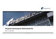 Präsentation - Rheinmetall AG
