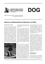 2007, Nr. 3, Juni (PDF, 329 KB) - Verein Therapiehunde Schweiz