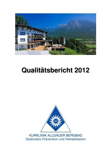 QB ABB 2012 - Kurklinik Allgäuer Bergbad