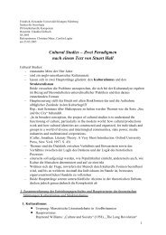 Handout 6 Cultural Studies.pdf - Institut für Soziologie - Friedrich ...